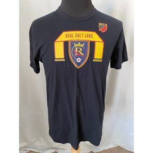 MLS Black "Real Salt Lake" "RSL" Front Graphic Short Sleeve Tee